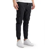 Spodnie sportowe męskie - Spodnie Alpha Industries Nylon Cargo Jogger 10620003 - czarne - miniaturka - grafika 1