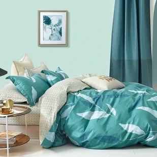 Cotton World Pościel bawełniana 220x200 3cz QM2011 wodorosty - Pościel - miniaturka - grafika 1
