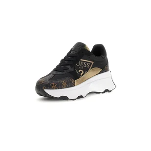 Damskie Sneakersy GUESS CALEBB5 FLPCB5FAL12-BLKBR – Czarny - Półbuty damskie - miniaturka - grafika 1