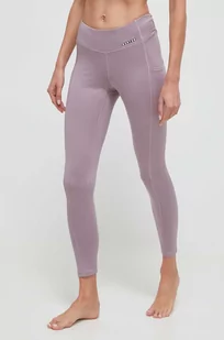 Burton legginsy funkcyjne Midweight X kolor fioletowy - Spodnie sportowe damskie - miniaturka - grafika 1