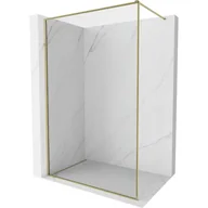Ścianki i drzwi prysznicowe - Mexen Kioto-F ścianka prysznicowa Walk-in z ramką 85 x 202 cm, transparent 8 mm, złota - 800-085-104-50-00 - miniaturka - grafika 1