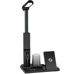 T-Phox Lampka biurkowa z ładowaniem indukcyjnym do smartfona 5w1, czarna - Ładowarki do telefonów - miniaturka - grafika 1