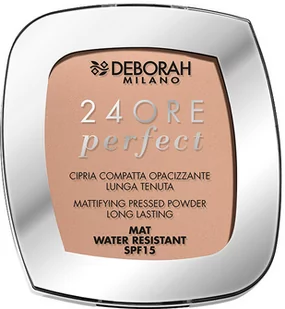 Puder Deborah 24Ore Perfect SPF15 matujący do twarzy 04 Beige 9 g (8009518332926) - Puder dla dzieci - miniaturka - grafika 1