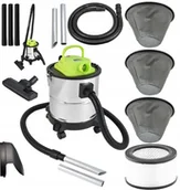 Odkurzacze przemysłowe - Odkurzacz przemysłowy separator popiołu kominka grilla do gruzu 2000w 20l - miniaturka - grafika 1