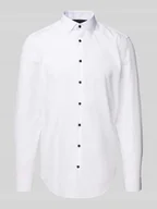 Koszule męskie - Koszula biznesowa o kroju slim fit z listwą guzikową - miniaturka - grafika 1