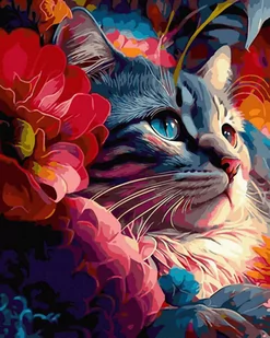 Malowanie Po Numerach 40X50 Kot - Malowanie po numerach Malowanie Po Numerach 40X50 Kot - Malowanie po numerach - miniaturka - grafika 1