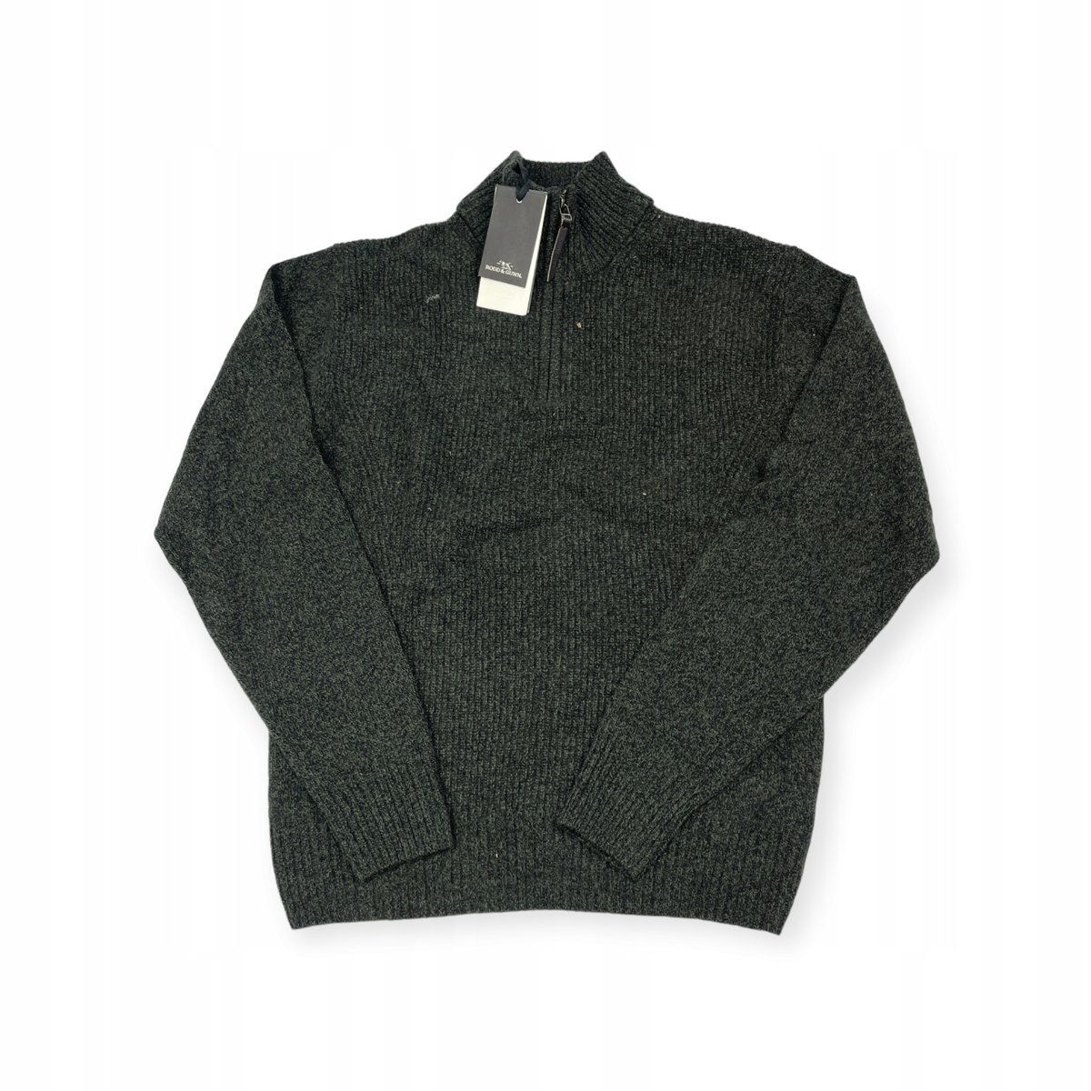 Sweter zielony męski ze stójką RODD & GUNN M