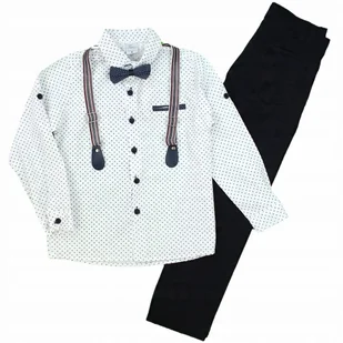 ELEGANCKI Komplet KOSZULA Mucha SZELKI Wzór 86 1L - Krawaty i muchy męskie - miniaturka - grafika 1