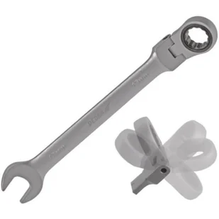 Dedra Klucz płasko - oczkowy 17 mm CrV z grzechotką i przegubem 14GP51 - Klucze i nasadki - miniaturka - grafika 1