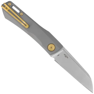 Nóż składany Real Steel Solis Gray/Gold Titanium, Satin N690 by Poltergeist Work (7062G) - Noże - miniaturka - grafika 3