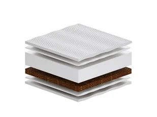 Materac Bursa HR 100x120 Piankowy HR 2xKokos Średnio/Bardzo Twardy H2/H4 Aloe Vera Antyalergiczny - Materace - miniaturka - grafika 1