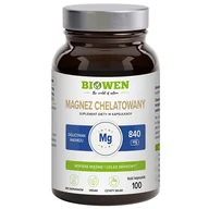 Witaminy i minerały - Biowen Magnez Chelatowany Diglicynian, 100 kapsułek - miniaturka - grafika 1