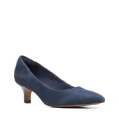 Półbuty damskie - Clarks Shondrah Jade [Navy Suede] - Rozmiar 42 - miniaturka - grafika 1