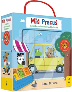 Miś Pracuś: Książka - W drogę! + klocki - Książki edukacyjne - miniaturka - grafika 1