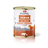 Mokra karma dla psów - Karma mokra dla psa PUPIL Premium All Meat JUNIOR kurczak i wołowina 800 g - miniaturka - grafika 1