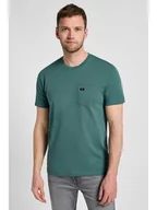 Koszulki męskie - Lee Koszulka w kolorze zielonym - miniaturka - grafika 1