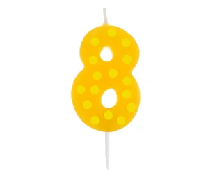 GODAN Świeczka cyferka z brokatem "8" - Świece - miniaturka - grafika 41