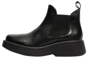 Botki damskie - Fly London Damskie botki MULK159FLY, czarne, 38 EU, Czarny, 5 UK - miniaturka - grafika 1