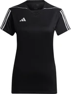 Bluzki damskie - Koszulka damska adidas Tiro 23 League Jersey czarna HR4612-S - miniaturka - grafika 1