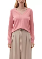 Swetry damskie - s.Oliver BLACK LABEL Damski sweter z dzianiny, fioletowy/różowy, 36 - miniaturka - grafika 1