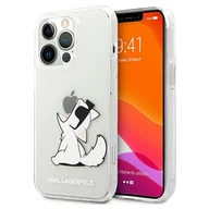 Etui i futerały do telefonów - Karl Lagerfeld Choupette Fun - Etui iPhone 13 Pro (przezroczysty) KLHCP13LCFNRC - miniaturka - grafika 1