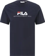 Koszulki męskie - Koszulka męska Fila Bedburg granatowa FAU0147 50004 M - miniaturka - grafika 1