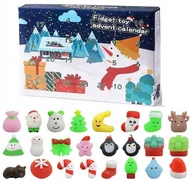 Ozdoby bożonarodzeniowe - KALENDARZ ADWENTOWY GNIOTEK MOCHI SQUISHY GNIOTKI - miniaturka - grafika 1