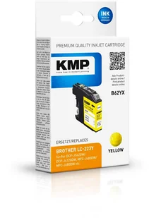 KMP B62YX nabój z tuszem 1 szt. Zamiennik Żółty - Tusze zamienniki - miniaturka - grafika 1