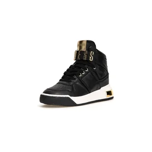 Damskie Sneakersy GUESS CORTEN FL5CTNELE12-BLKPL – Czarny - Półbuty damskie - miniaturka - grafika 1