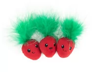 Zabawki dla kotów - PETSTAGES Straw-Babies 3 Pack Truskaweczki dla kota 3 szt. [PS70394] - miniaturka - grafika 1