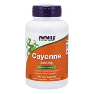 Witaminy i minerały - Now Foods NOW Cayenne 500mg 100vegcaps - miniaturka - grafika 1