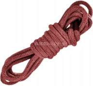 Akcesoria obuwnicze - Sznurówki BRĄZOWE Sznurowadła 45 cm GRUBE OKRĄGŁE Fi 5 mm BAWEŁNIANE G12-46 - miniaturka - grafika 1