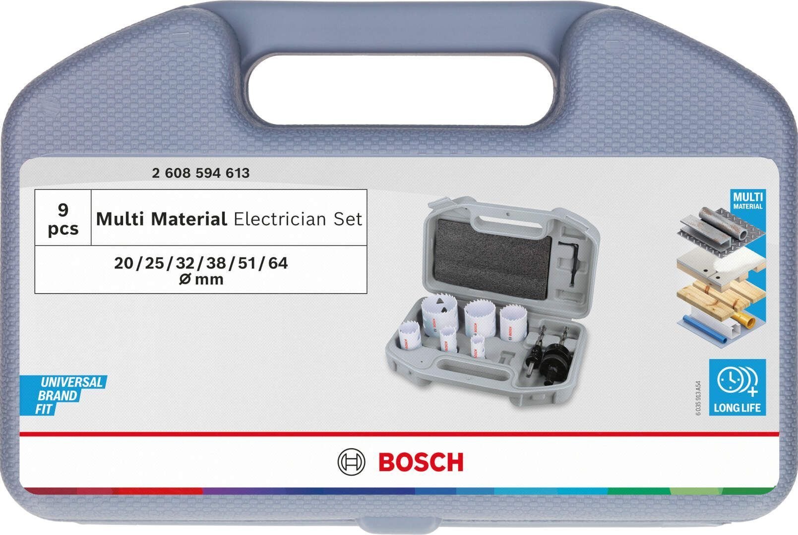 BOSCH ZESTAW PIŁ T MM B 9p SET