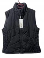 Bluzki damskie - Only Kamizelka Damska Pikowana Z Zamkiem Czarna S K1A - miniaturka - grafika 1