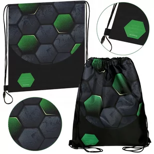 Football Worek na buty, worek szkolny na ramię 39x33 cm - Pokrowce na ubrania - miniaturka - grafika 1