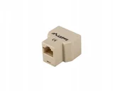 Wtyczki i adaptery - Adapter Lanberg złączka sieciowa RJ-45 - RJ-45 X2 - miniaturka - grafika 1