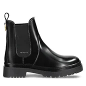 Botki damskie - Sztyblety Gant 31551158 Czarny - miniaturka - grafika 1