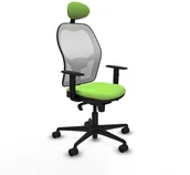 Fotele i krzesła biurowe - Krzesło Biurowe z Zagłówkiem Jorquera Piqueras y Crespo 1D036N1 Pistacjowy - miniaturka - grafika 1