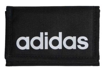 Portfel Adidas Linear Wallet czarny Sportswear Męski Sportowy Na rzep