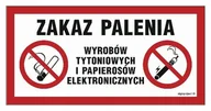 Akcesoria BHP - Zakaz palenia i papierosów elektronicznych 400x200 LIBRES POLSKA SP - miniaturka - grafika 1
