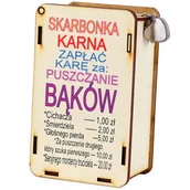 Skarbonki - Śmieszny Prezent na Urodziny dla Chłopaka Dziewczyny Faceta Kobiety SKARBONKA KARNA - miniaturka - grafika 1