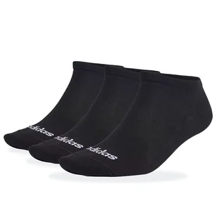 Skarpetki adidas Sportswear Thin Linear Low-Cut 3-Pairs IC1299 - czarne - Skarpetki męskie - miniaturka - grafika 1