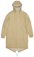Kurtki i kamizelki sportowe damskie - Rains płaszcz przeciwdeszczowy unisex FISHTAIL PARKA W3 18140 24 SAND M - miniaturka - grafika 1