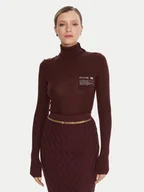Swetry damskie - Elisabetta Franchi Golf MK-43B-57E2-V320 Bordowy Regular Fit - miniaturka - grafika 1