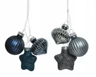 Bombki - Bombki na choinkę świąteczne niebieskie szklane 3 szt. - miniaturka - grafika 1