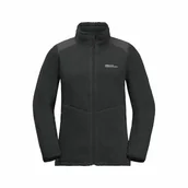 Kurtki damskie - Damska kurtka polarowa Jack Wolfskin KAMMWEG PILE FZ W Phantom - XXL - miniaturka - grafika 1