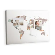Tablice i flipcharty - Kolorowy Organizer - Tablica Korkowa z Pinezkami - Mapa kolorowe litery 60x40 cm - miniaturka - grafika 1