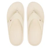 Klapki i japonki damskie - Japonki Tommy Hilfiger FW0FW09200 Écru - miniaturka - grafika 1