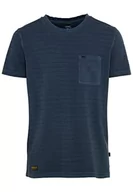 Koszulki męskie - Camel Active Męski T-Shirt, Niebieski Night Blue, M - miniaturka - grafika 1