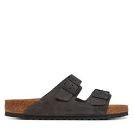 Klapki i japonki męskie - Klapki Birkenstock Arizona zamsz 1028603 Szary - miniaturka - grafika 1